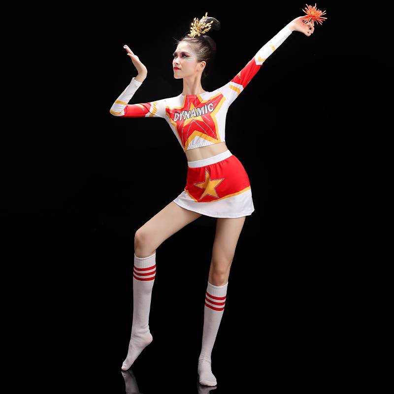 Fitness 2023 New Women's Team Dance Clothing Student Games La La team bodybuilding women's set performance service
