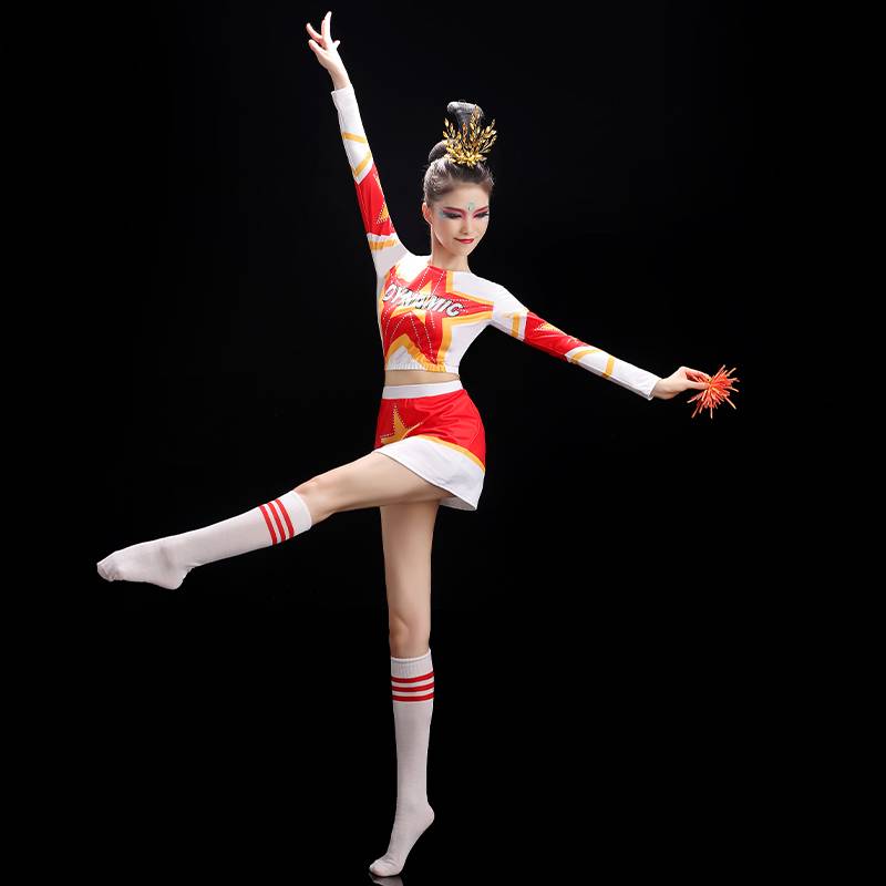 Fitness 2023 New Women's Team Dance Clothing Student Games La La team bodybuilding women's set performance service