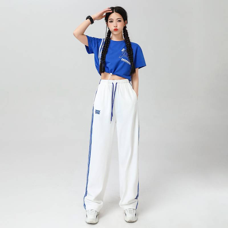 Summer new student hip -hop jazz dance performance clothing adult modern sports and gymhouse performance clothing