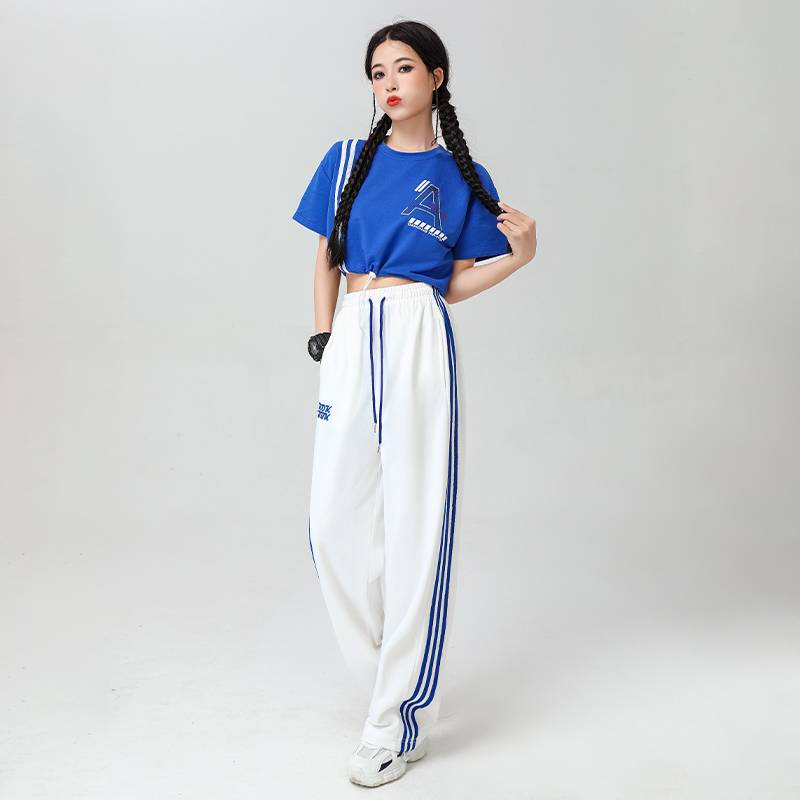 Summer new student hip -hop jazz dance performance clothing adult modern sports and gymhouse performance clothing