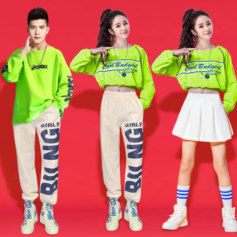 New Year's Day Korean version of jazz dance service modern dancing and gym karma junior high school high school student hip -hop performance hip -hop street dance set