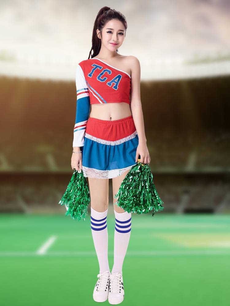 Women's team laid team performance service student group adult football babe la la la la lacule dance performance fitness exercise