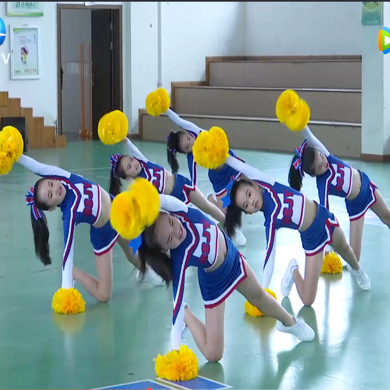 Children's cheerleading team clothing laara performance service primary and secondary school sports party group gymnastics girls
