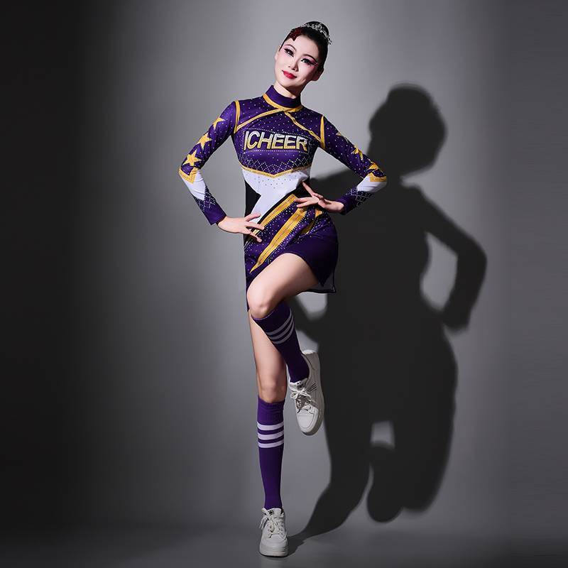 Customized Lala Fuck Dance La La Team clothes competitive fitness exercise clothing gymnastics performance service female students 2024 new
