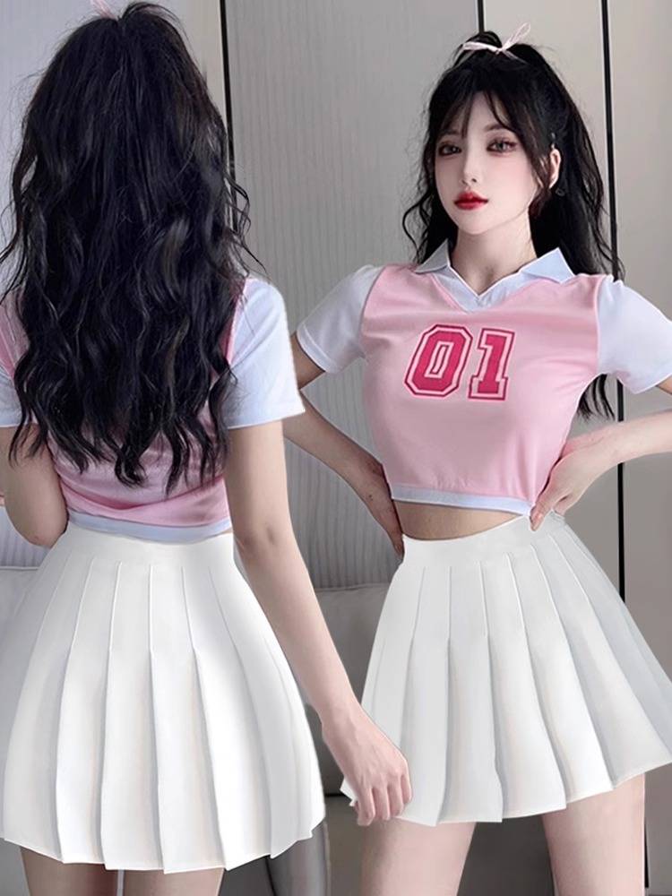 Female college student youthful vitality cheerleading service Korean female group cheerleading cheerleading performance service Lala team