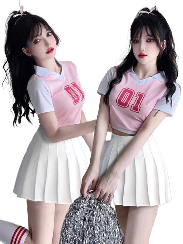 Female college student youthful vitality cheerleading service Korean female group cheerleading cheerleading performance service Lala team