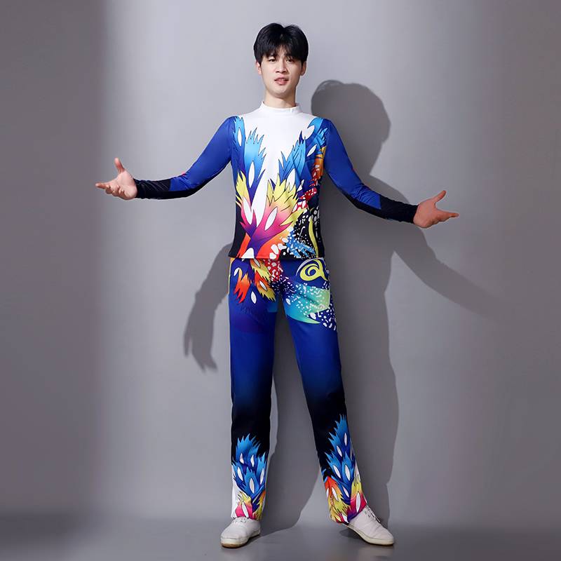Customized men's and women's group competition performance clothing la lamatic gymnastics gymnastics mass fitness clothing adult