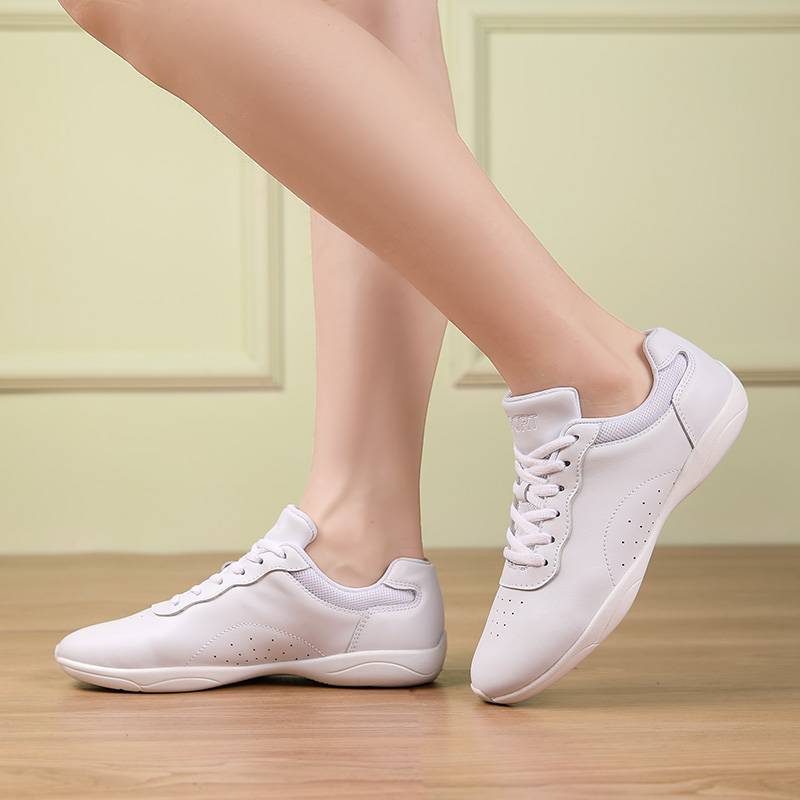 Competitive Jianmei Shoes White La La Fuck Men's Training Competition Shoes Art Gymnastics Shoes Female Dance Shoes Children