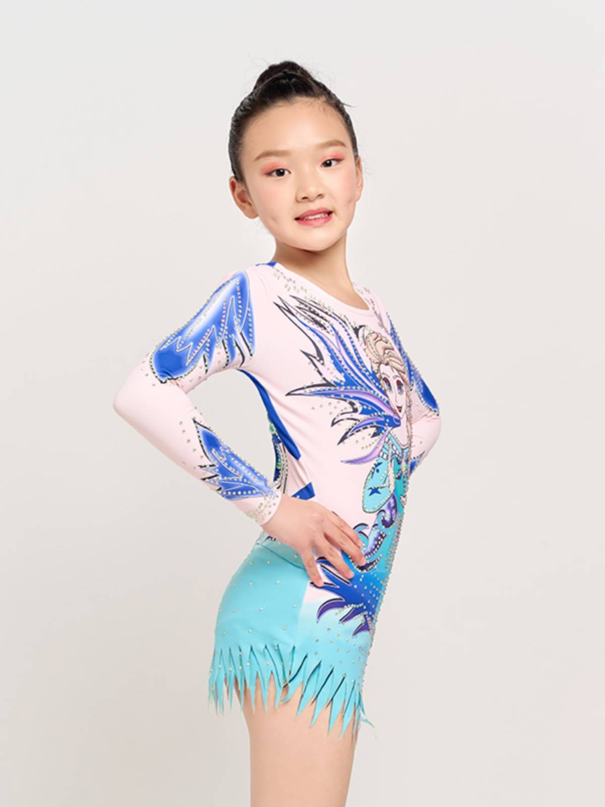 La La Team clothing girls and children performing clothes la lam carager dance competition uniform sports performance service