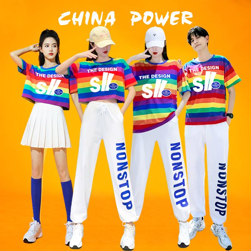 La La team clothing female student youthful dancing clothes adult Lara team cheerleading cheerleading dance clothing