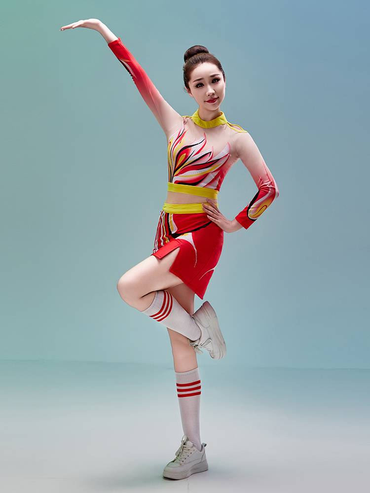 Bodybuilding Gymnastics Paradise Female Primary and Middle School Students Performance Service Youth Games La La Team Competition Performance Clothing