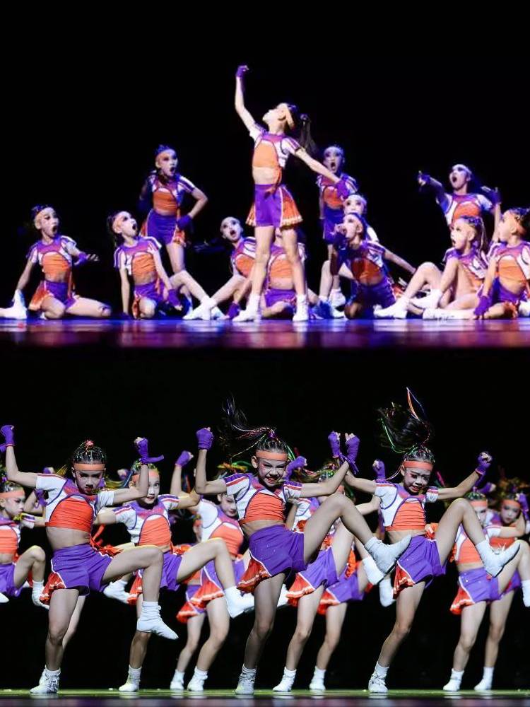 Xiaohe style Tongxin Xieli cheerleading performance service children cheerleading primary school sports meeting performance service