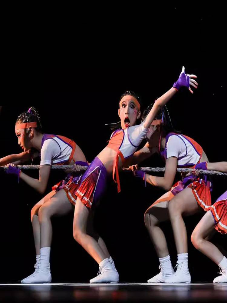 Xiaohe style Tongxin Xieli cheerleading performance service children cheerleading primary school sports meeting performance service
