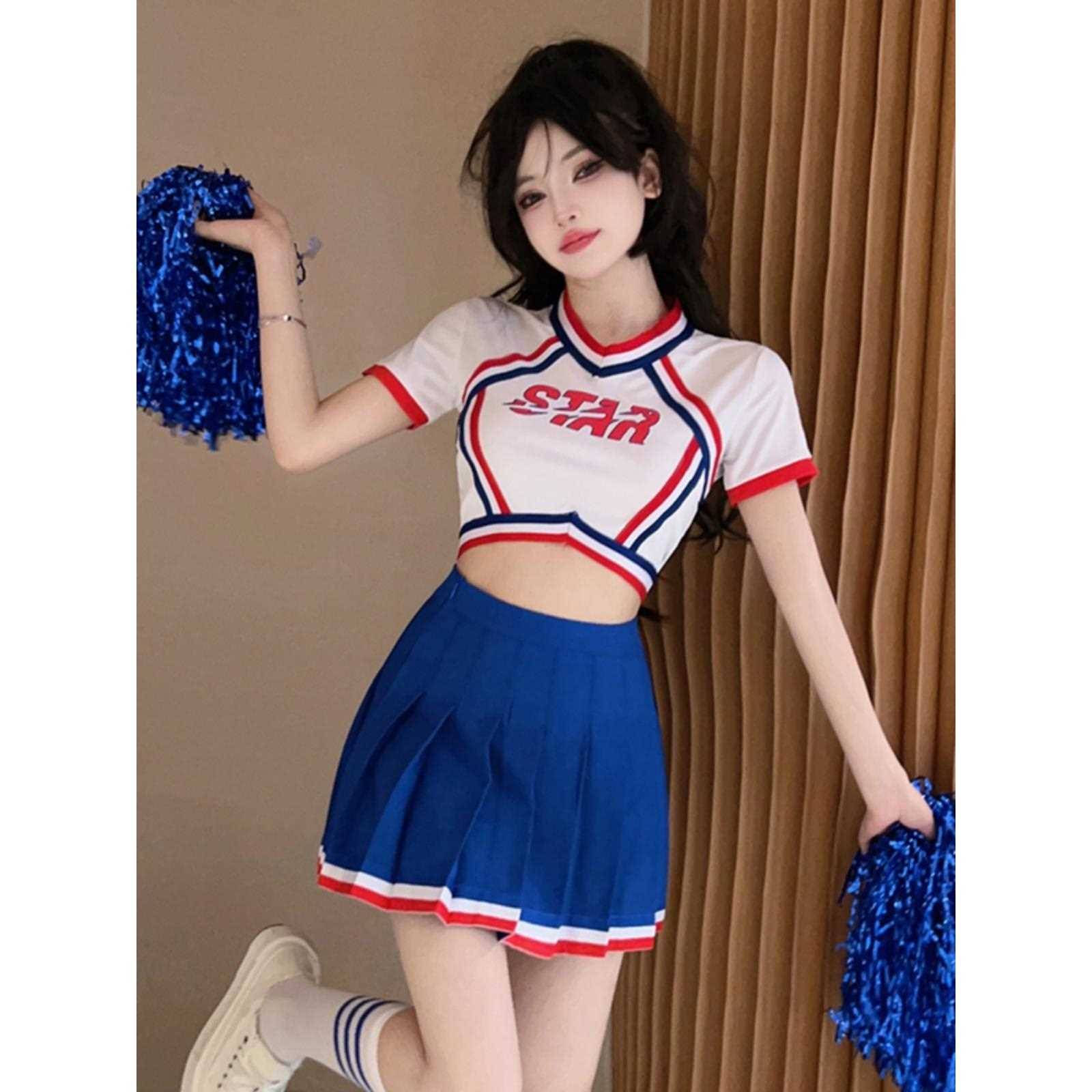 La La team clothing women's group adult football baby Lala cheerleading song performance dance bodybuilding suit