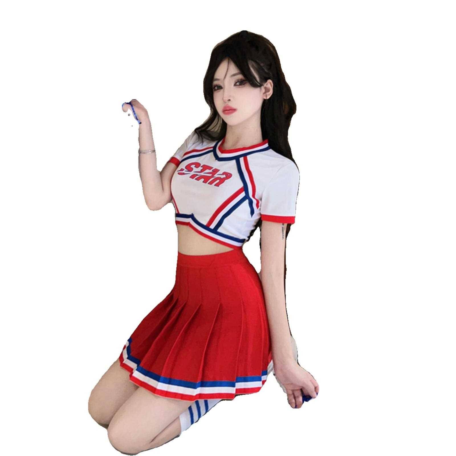 La La team clothing women's group adult football baby Lala cheerleading song performance dance bodybuilding suit