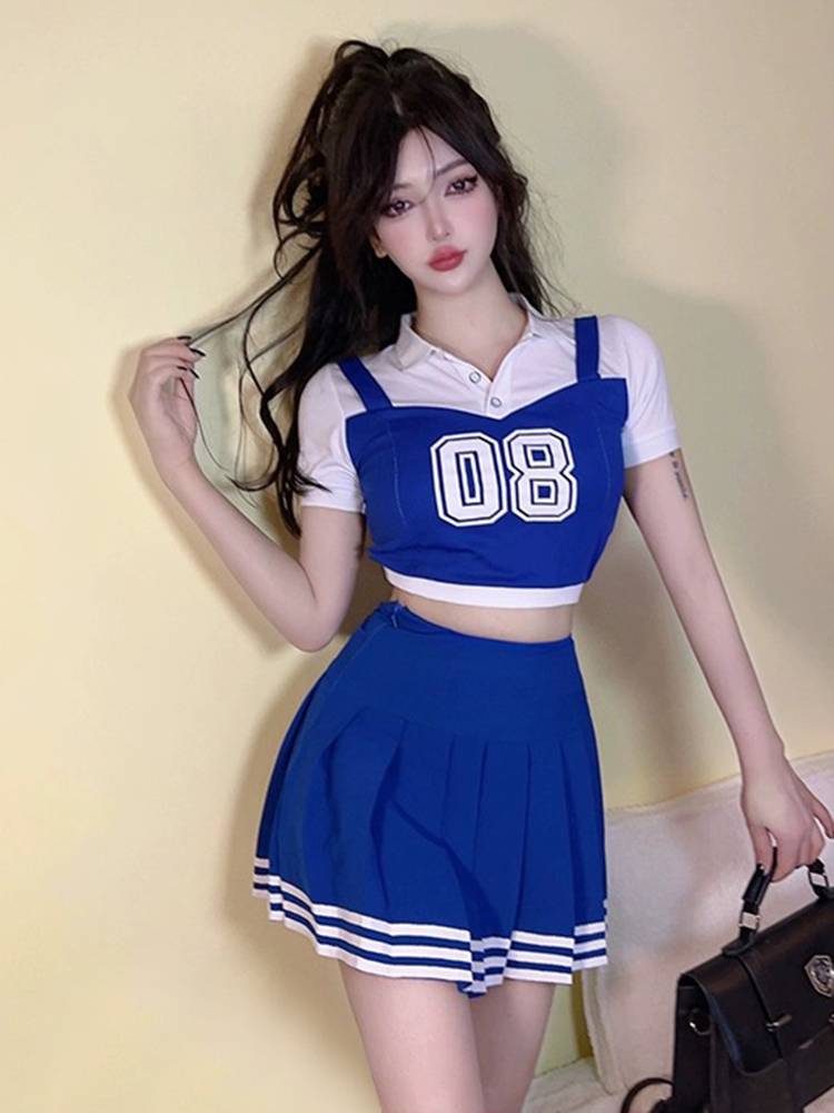 Autumn women's group cheerleader performance Korean version cheerleading performance service student movement student sports party gymnastics clothing