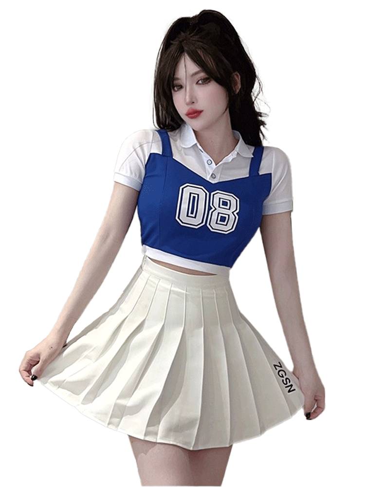 Autumn women's group cheerleader performance Korean version cheerleading performance service student movement student sports party gymnastics clothing
