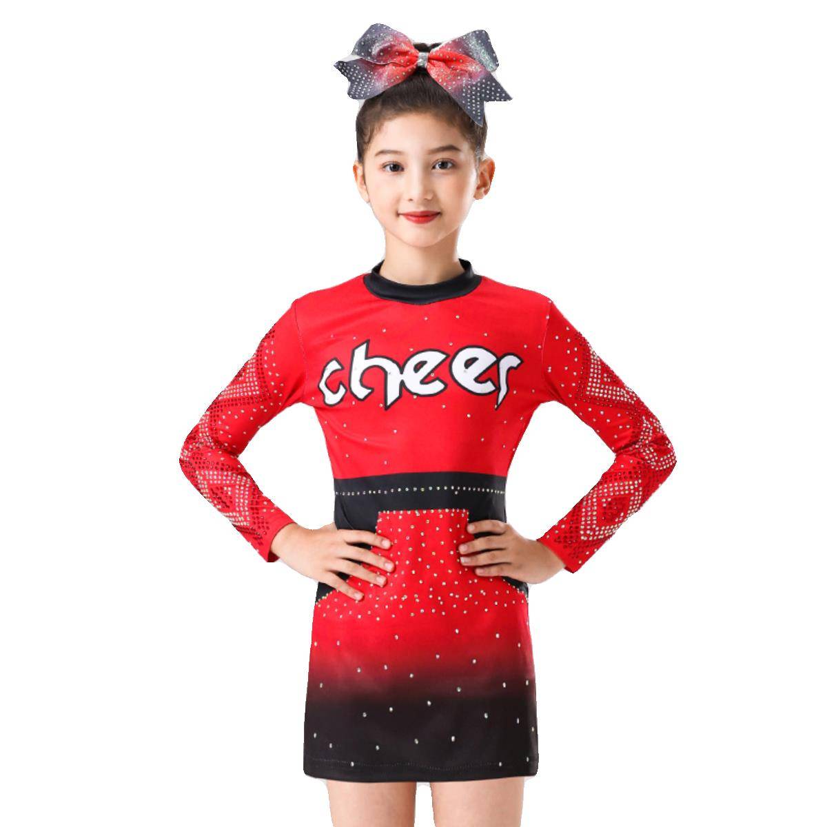 Custom cheerleading competition clothing fitting clothing suit men and women cheerle team student sports meeting opening ceremony clothing