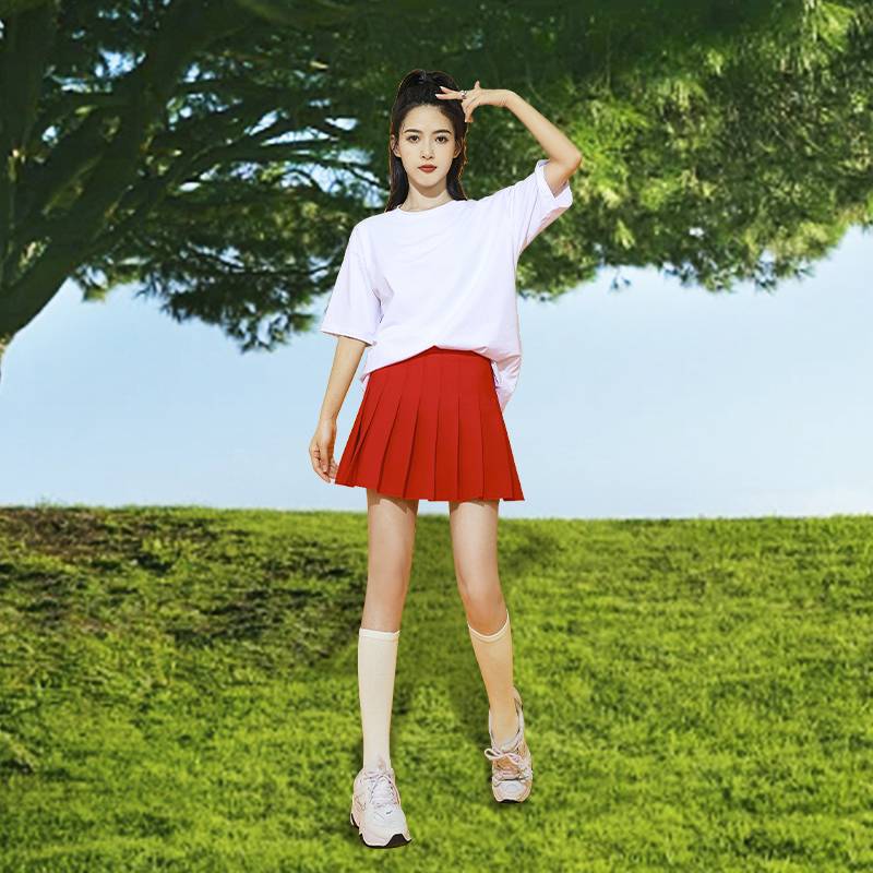 Junior high school students La La team clothing men and women adult youthful vitality la la la fucan fucking beauty exercise season performance service