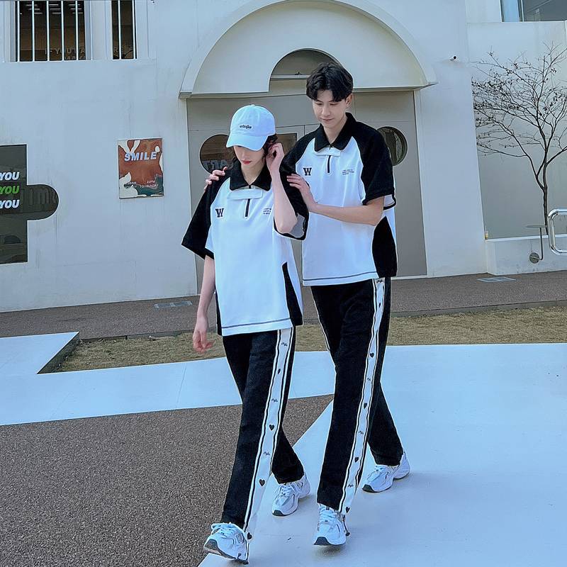 The opening ceremony of the Lara team performance service sports meeting La La La Ranyao seasonal bodybuilding suit short -sleeved men and women summer