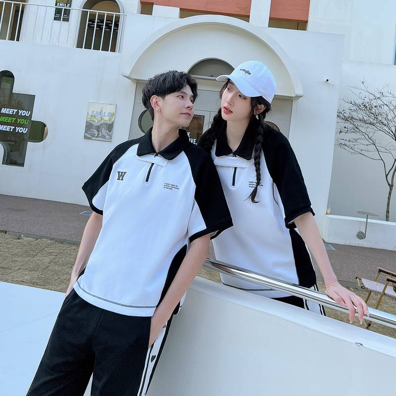 The opening ceremony of the Lara team performance service sports meeting La La La Ranyao seasonal bodybuilding suit short -sleeved men and women summer