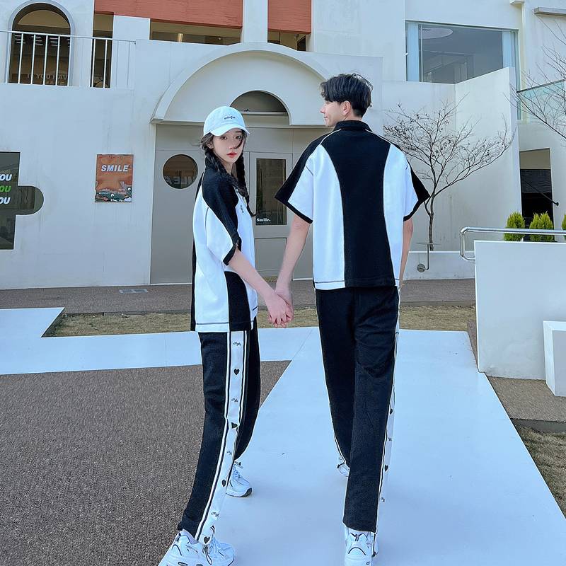 The opening ceremony of the Lara team performance service sports meeting La La La Ranyao seasonal bodybuilding suit short -sleeved men and women summer