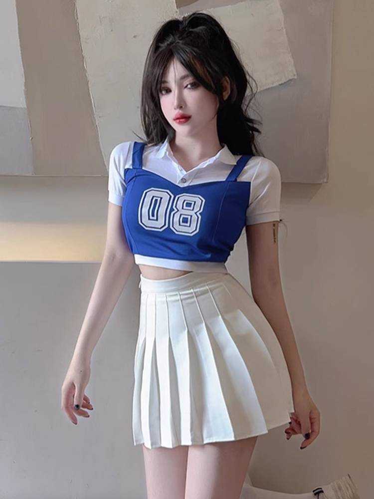 Female college student La La Raid Dance Services Adult Women's Team Performance Set Chorus Farming Fuck Performance Clothing