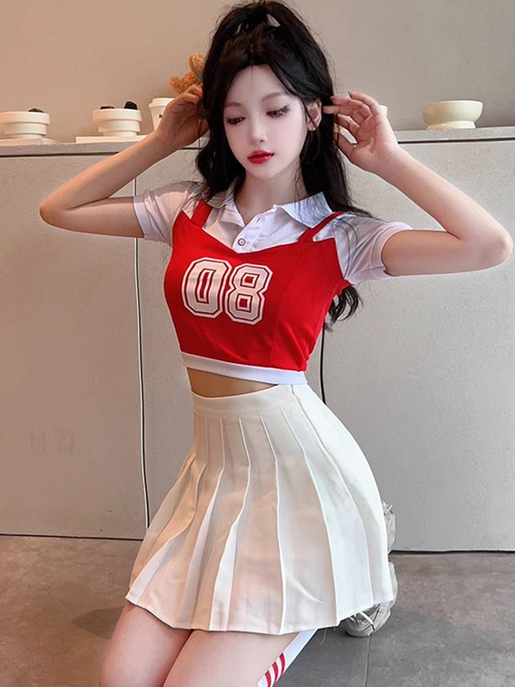 Female college student La La Raid Dance Services Adult Women's Team Performance Set Chorus Farming Fuck Performance Clothing