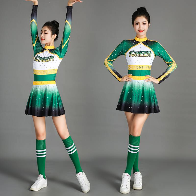 The new cheerleading performance clothing performance service Jianmei competition service primary and secondary school Lala team uniform