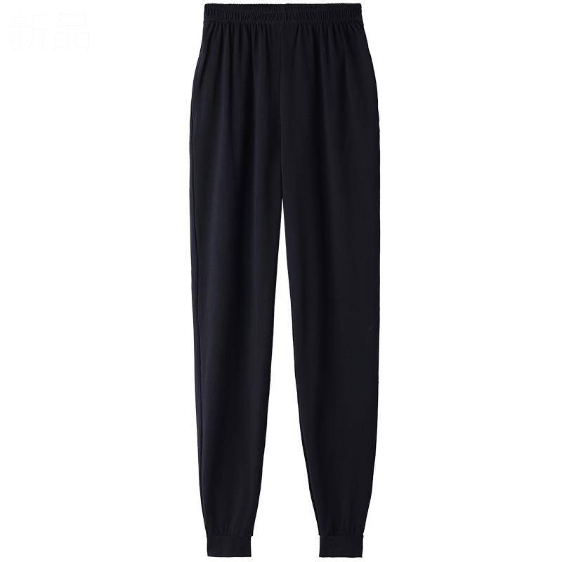 Adult dance pants Healthy fucking female radish slimming pants men's body dance black showing thin fitness pants
