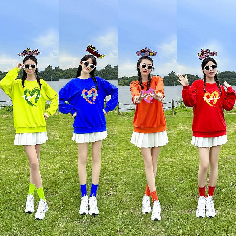 Adult Jazz Dance Clothing Summer High School Student Games Student La La Team Bodybuilding Performance Clothing