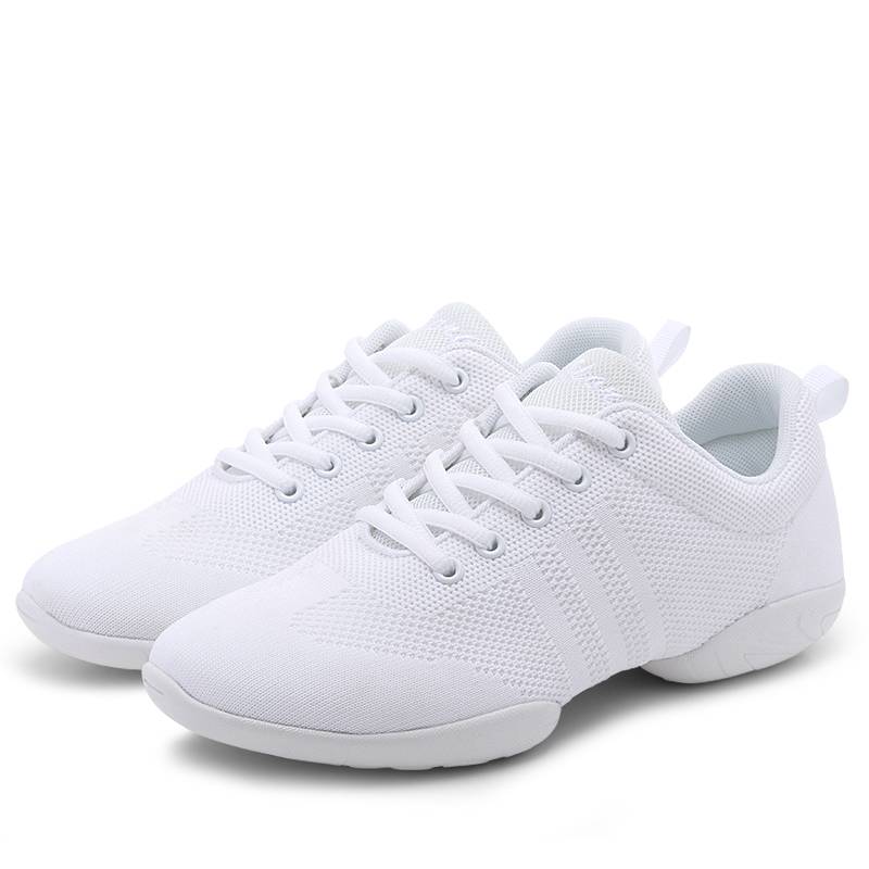 Bodybuilding shoes Athletic Children's Soft Bottom Plaza Plaza Dance Special Competition Training White Woman La Fuck Shoes