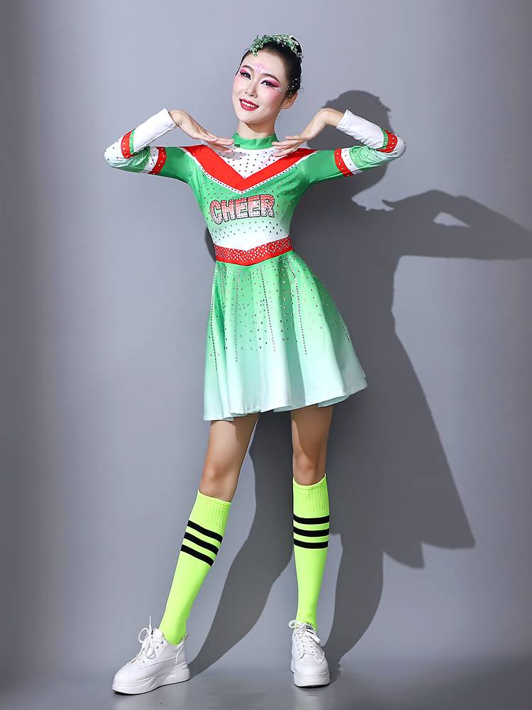 Lala team service gymnastics dance performance clothing performance service primary and secondary school students cheerleading mass bodybuilding service