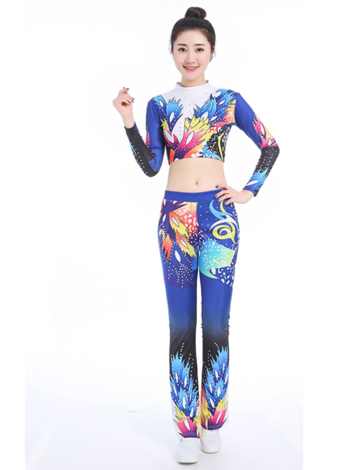 New gymnastics performance clothing performance service rental competition uniform primary and secondary school La la la fucking cheerleading team leasing
