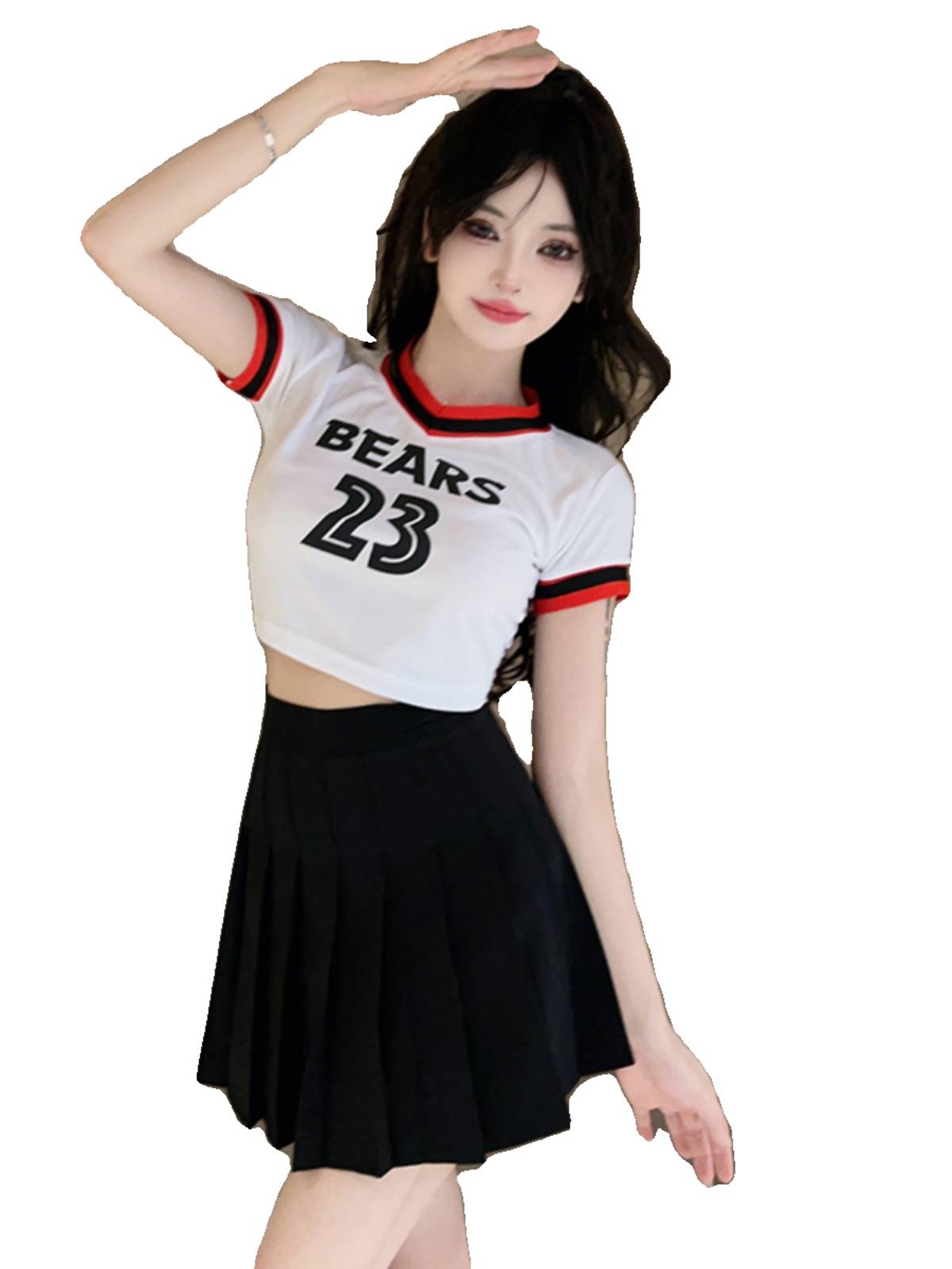 Women's group La La Raid performance jazz dance clothing Korean version of the student sports party gymnastics furniture hip -hop women's clothing women's clothing