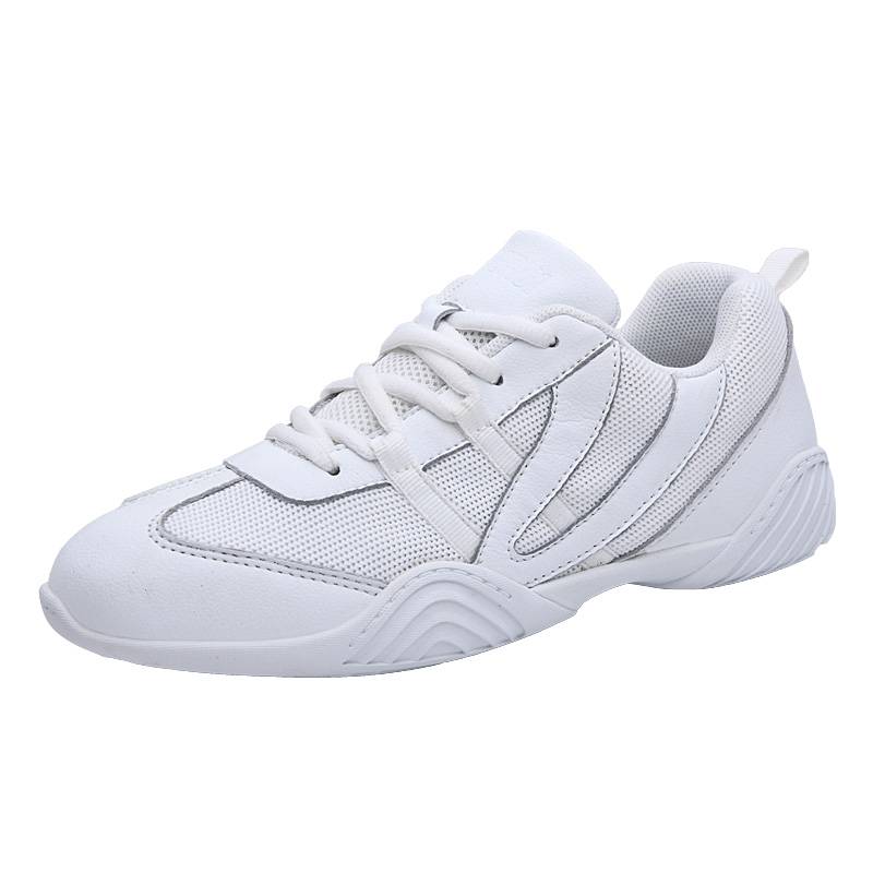 Yingrui leather competitive healthy fuck shoes boys and children cheerleading team training contest shoes white dance shoes female professional