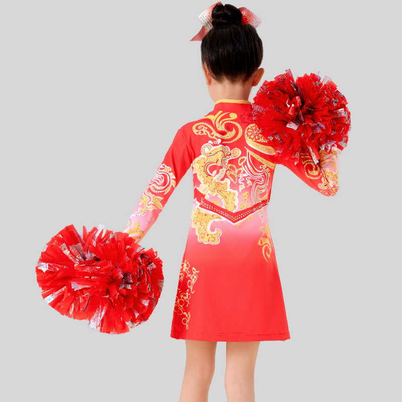 Children La La Fuck Performance Service Primary and Middle School Students Games La La team performing men's and women's group bodybuilding competition uniforms
