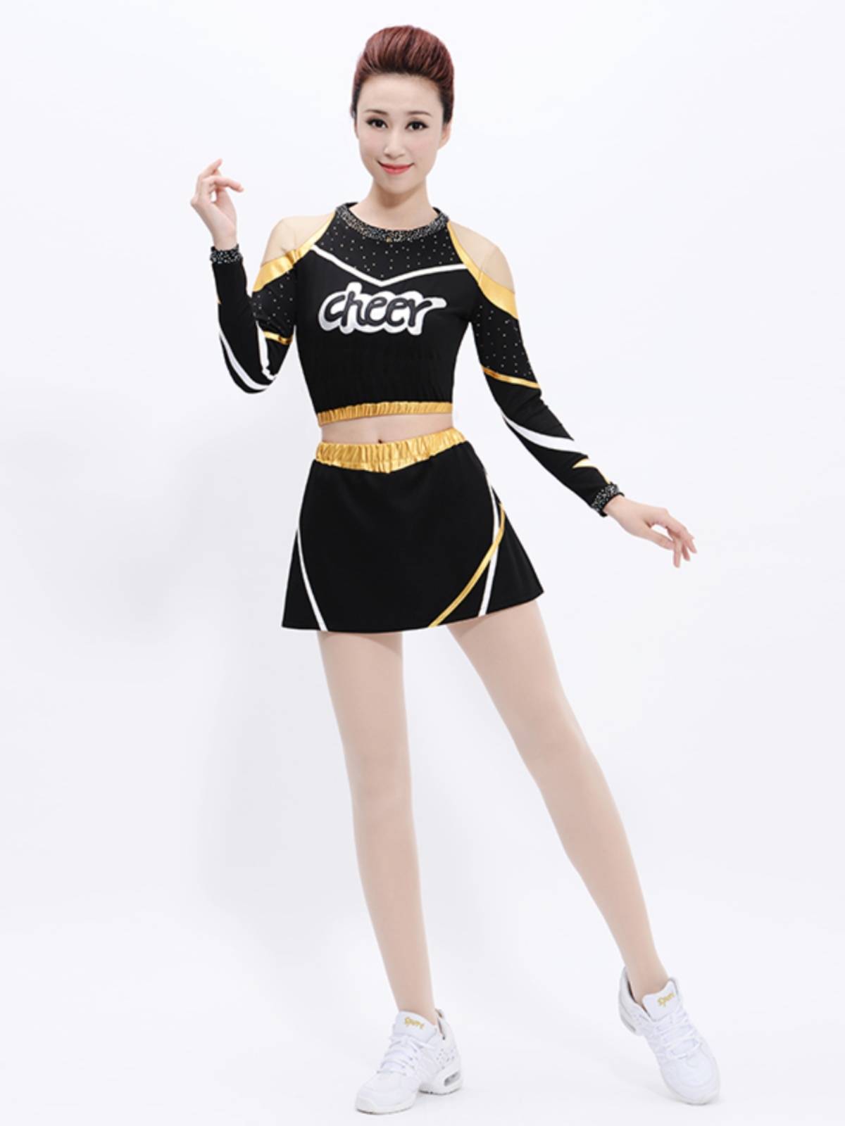 New style la la gaunting fitness performance clothing men and women students gymnastics competition clothing radio exercise health aesthetic performance clothing