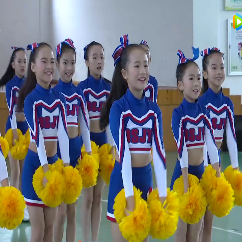 Children cheerleading cheerleading performance clothing and gym dance Lala team elementary school competition sports meeting clothing