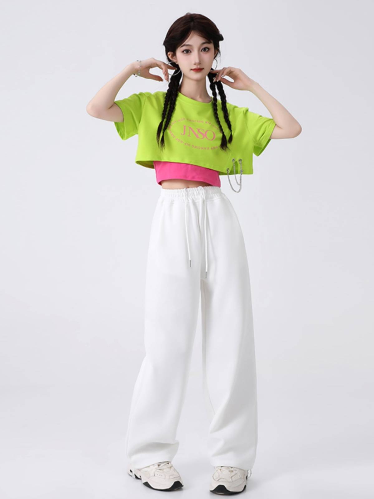Sweet and Spicy Jazz Dance Women's Team Dance La La Raoming Jazz dance clothes playing song Korean dance modern dance performance clothes