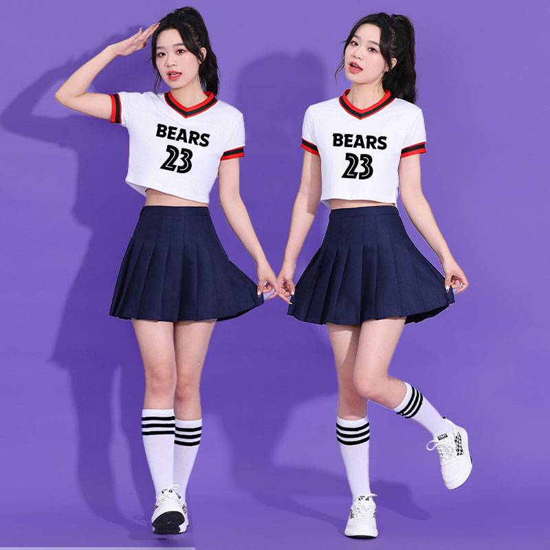 Student La La Raoming Performance Clothing Adult Female Stage Installation La Team playing singing dance bodybuilding suit