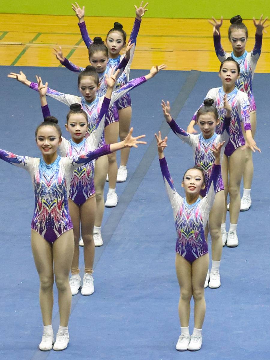 Custom cheerleading competition clothing cheerleading team performance fitness fucking suit dance suits new products 24 female men