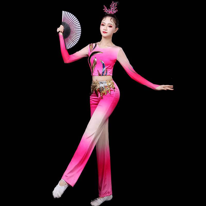 Fitness Performance Services Female Adult La La Team Competitive Plaza Modern Dance Clothing Fashionable Fashion Fair Competition