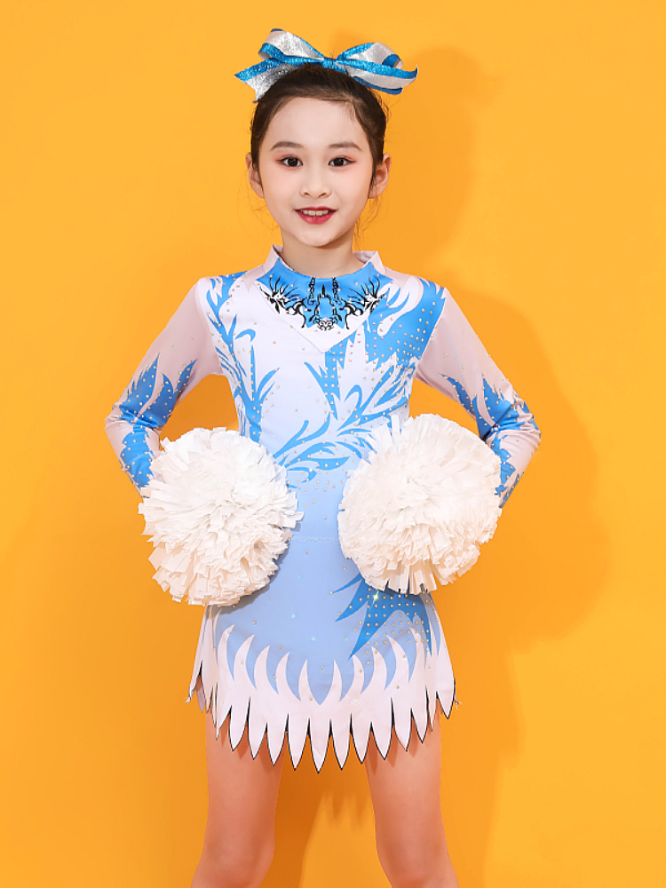 Cheerleader performance service contest service female primary and secondary school students youth sports meeting gym lace team service performance clothing