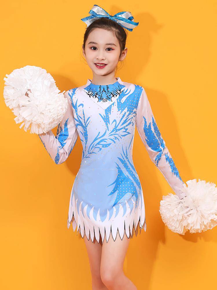 Cheerleader performance service contest service female primary and secondary school students youth sports meeting gym lace team service performance clothing