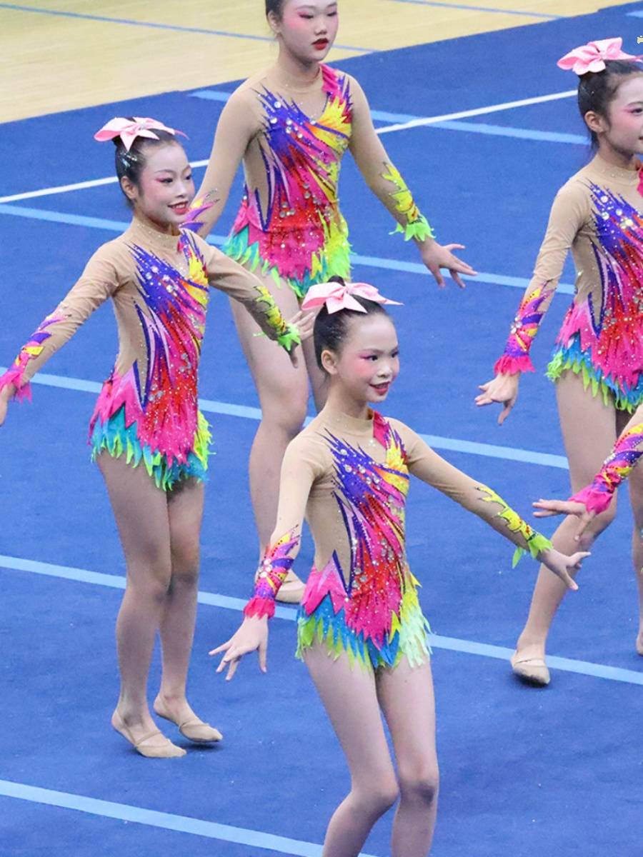 Customized Lala fuck clothing cheerleading team clothing competitive gymnastics clothing performance service students 24 new men