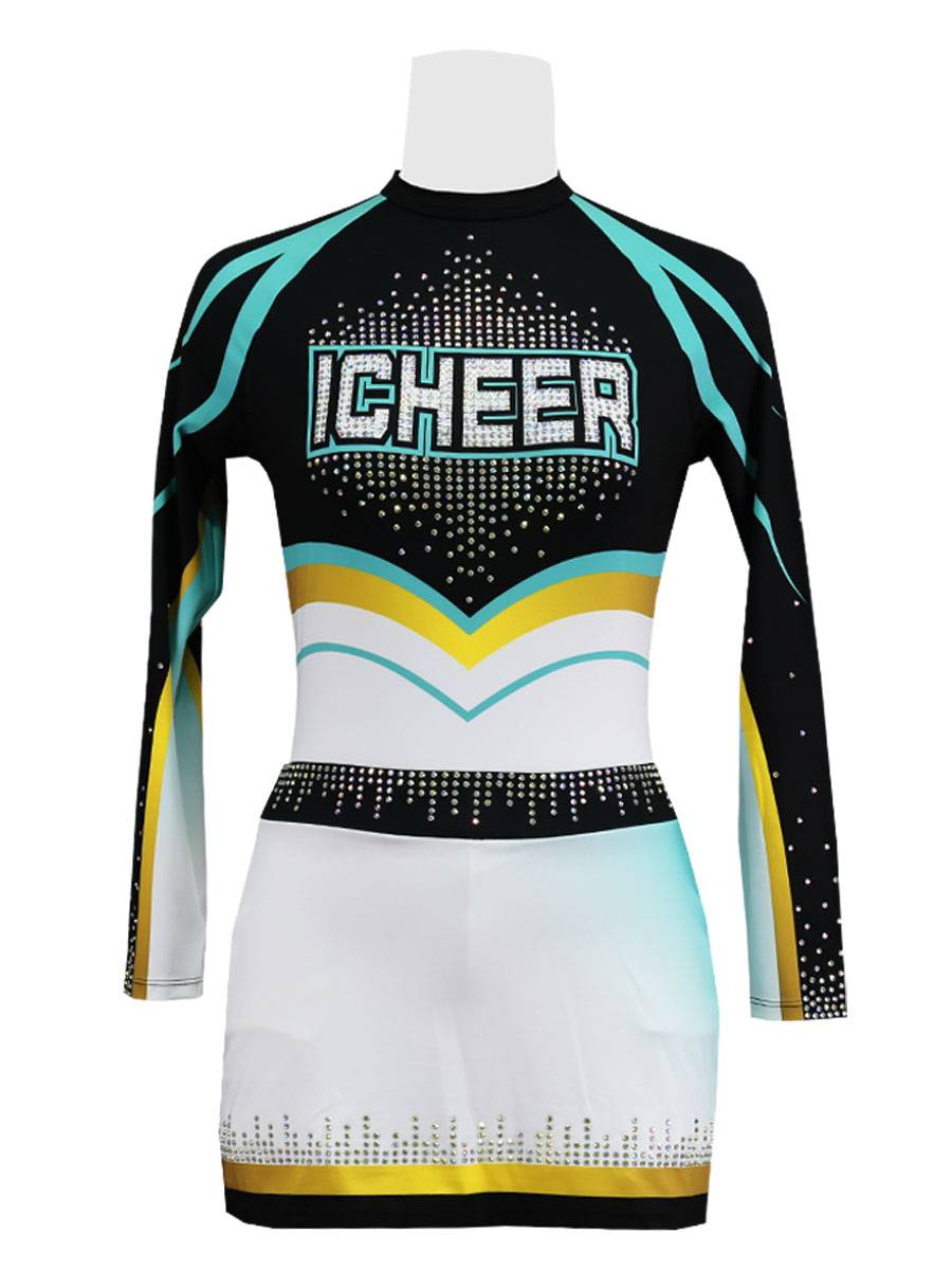 Professional customized men's and women's football baby campus fitness exercise clothing flower ball la la la cheer gymnastics competition group service