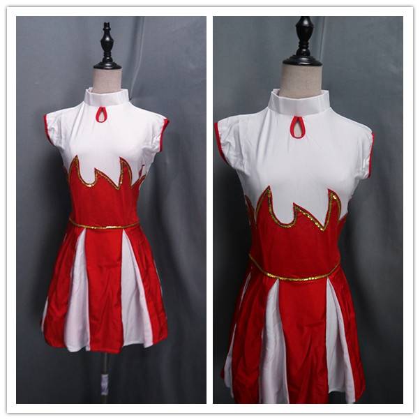 Square dance adult female clothing new sports suit short -sleeved fitness fuck dancing clothes cheerleading watch