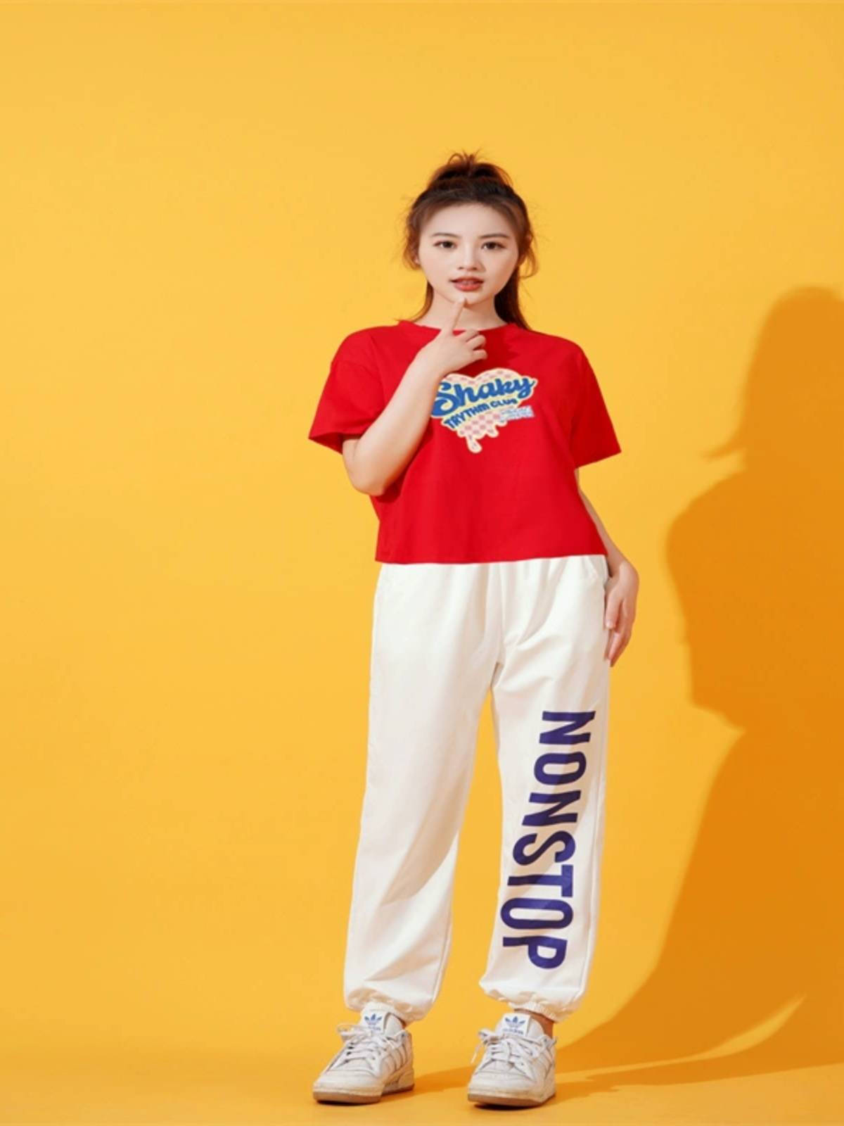 Cheerleader competition clothing sports meeting opening ceremony group bodybuilding suit student men and women cheerleades
