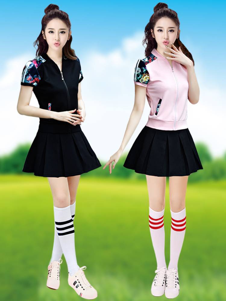 College student modern dance jazz dance Korean version of gymnastics clothing women's group stage set adult street dance clothes female
